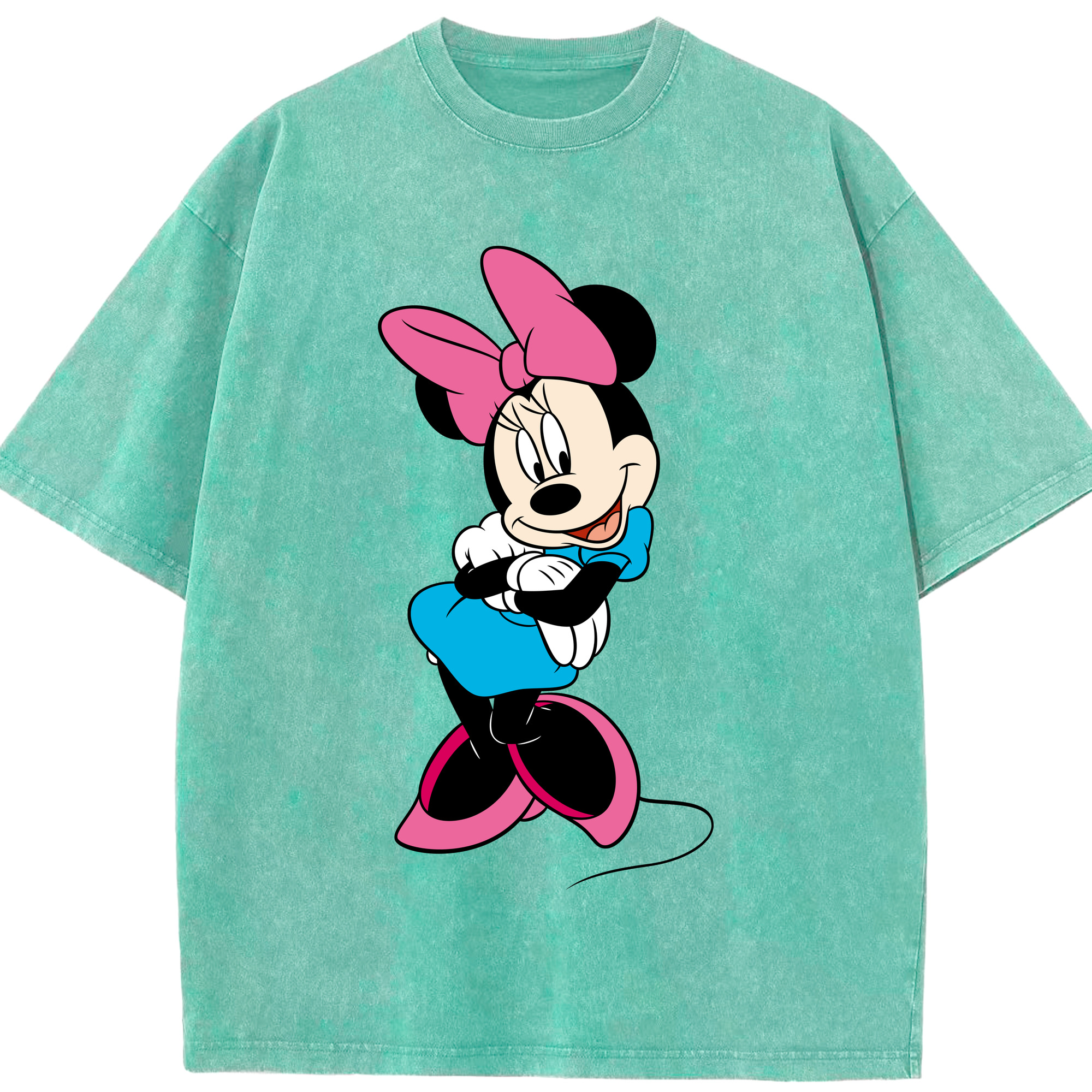 （画像用） ミッキーマウス Mickey Mouse 綿100% ヴィンテージ風 半袖Tシャツ（フロントプリント）
